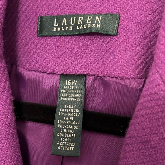 Vintage Ralph Lauren Blazer - Purple, Size 16W - Picture 2 of 11